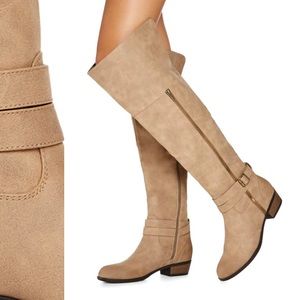 JustFab Dexter Knee High Boots Size 6.5